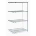 Nexel Wire Shelving Add-On, Poly-Z-Brite, 24W X 18D X 63H A18246Z